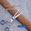 All-Steel Pet Grooming Scissors Set: Flat-Tooth & Curved Trimmers for Dog Hair Care.