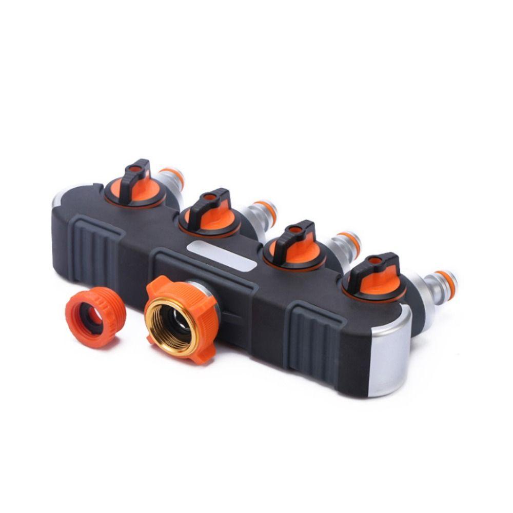 Tap Connector 4-Way Faucet Diverter Splitter Design Hose Connector Splitter Water Distributor  Farm