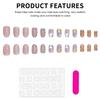 Short Oval False Nails Easter Style Bunny Carrot for Party Holiday Decoration