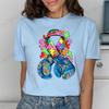 Autism Awareness with Boxing Gloves Shirts for Women Clothing Be Kind Puzzle Neurodiversity Tees Autistic Pride Female Clothing