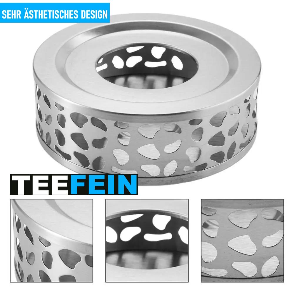 TEEFEIN Tea Warmer Stainless Steel Teapot Warmer Tea Coaster Coffee Warmer