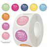 Colorful "Thank You" greeting stickers - round sealed stickers - 500 sheets of self-adhesive label sealing stickers