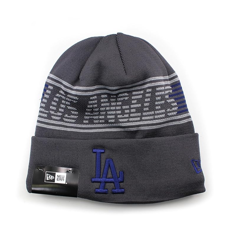 

[New Era] knit beanie Los Angeles dodgers MLB SPORTS KNIT BEANIE CAP LOS ANGELES DODGERS hat (JP, alphabet, Free Size, graphite) [product]