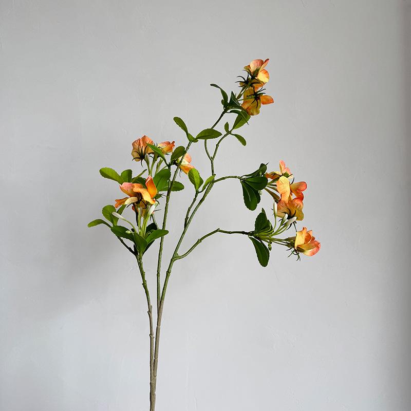 Pea Flower Scented Silk Faux Flowers for High-Class Living Room Decor & Photography Props