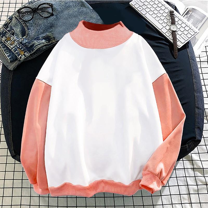 Women's Color Block Pullover Hoodie Casual Long Sleeve Fall Winter Sweatshirt