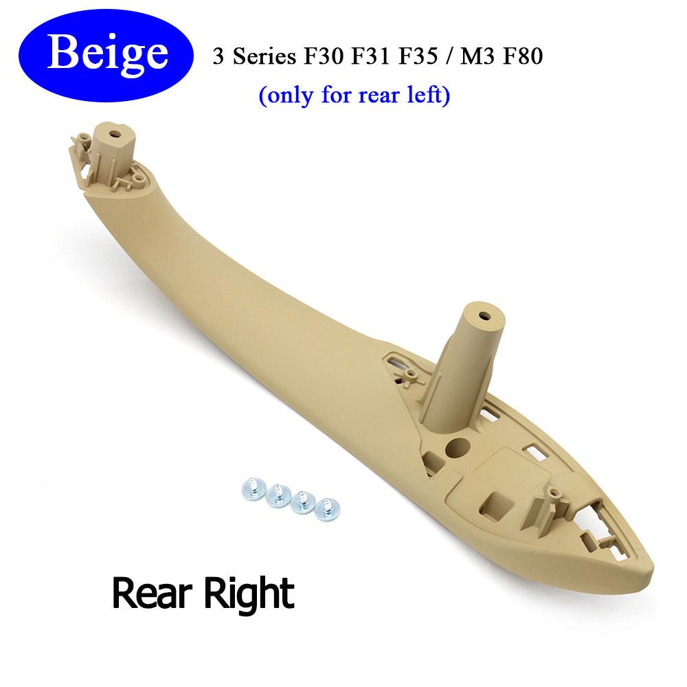 Car Accessories Interior Door Black Beige Left Right Pull Handle Trim Cover Replacement For BMW M3 M4 F30 F34 F36 F32 F33
