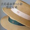 Design M standard flat top flat edge hat women's spring summer sunscreen sunshade retro hat fashion travel straw hat