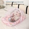 Portable Newborn Bionic Sleeping Mat with Mosquito Net for Crib or Bed