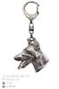 Dobermann, Doberman Pinscher, Dobie - Silver-plated Key Ring with Dog, Handbag Decoration, Backpack Pendant by Art-Dog Brand
