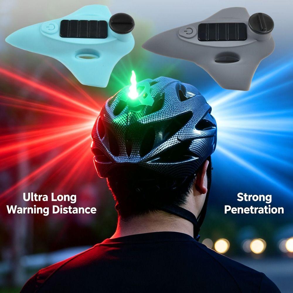 7 Gears Adjustment Bicycle Helmet Light Type-C Warning Helmet Light Daily Bike