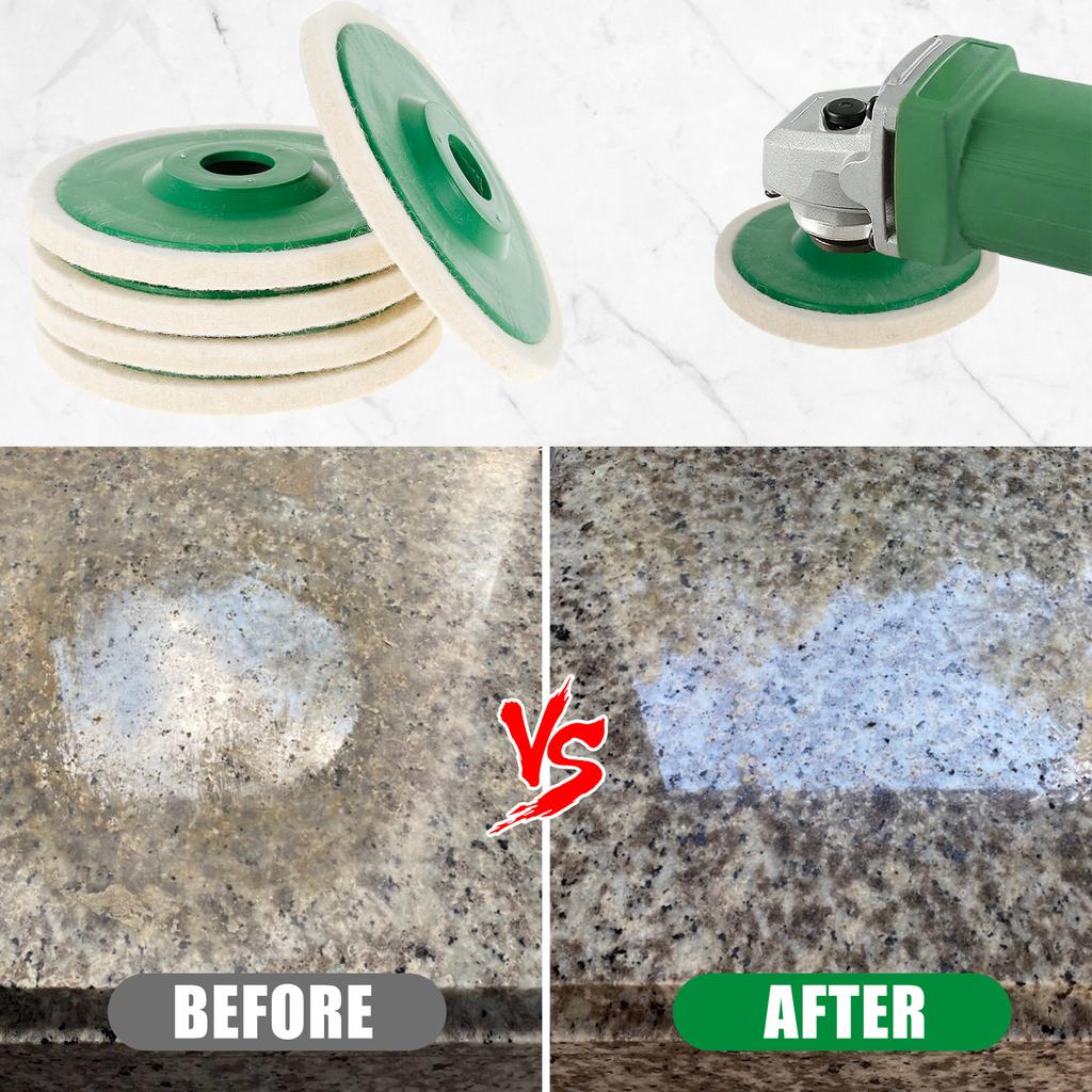 Wool Polishing Wheel Buffing Pads Angle Grinder Wheel Felt Polishing Pad Disc Accessories For Metal Marble Glass Ceramics