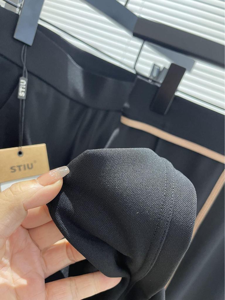 Women's High-Waisted Slimming Micro Flare Pants: Leg-Lengthening Spring/Summer Black Style