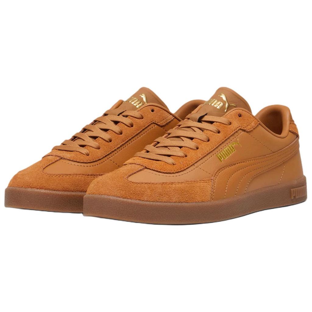 Puma Club II Era Classic Comfortable Low-Top Sneakers Men sneakers Brown 397447-03