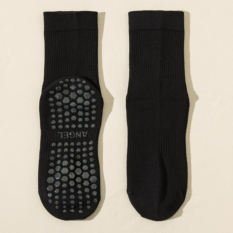 Yoga Socks Women's Professional Anti-slip Sports Mid-calf Socks Spring and Autumn Pilates Fitness Summer Shark Pants Long Socks