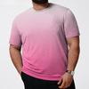 Men's Gradient Print T-Shirt - Crew Neck, Short Sleeve, Casual, Stylish & Breathable