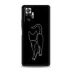 Cat Line Black Cats Phone Case For Xiaomi Redmi Note 14 13 12 10 11 Pro Plus 14C 13C 12C 10C 9C 5G Soft TPU Cover