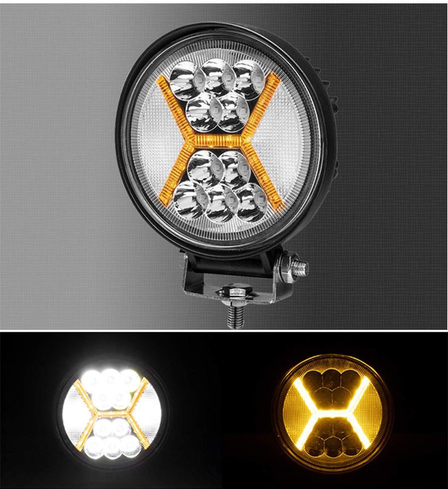 2Pcs LED Work Light 234W 4inch Spot Flood Light Bar Off Road 4x4 accessories Combo 12 Volt Led Spotlight for Truck SUV Boat 3000K 6000K Lamps