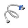 and Cold Water Faucet Inlet Hose Flexible Supply Line for Home Use 60cm