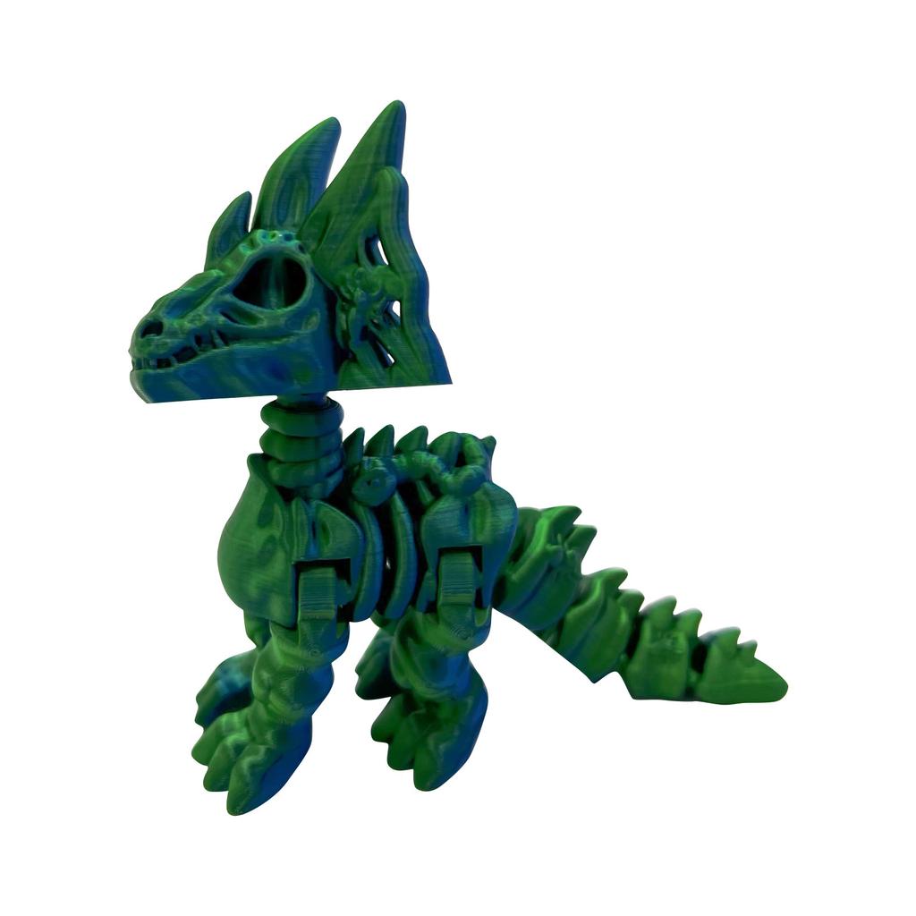 3D Printed Articulated Dinosaur Figurine Unique Flexible Model, Perfect for Desk Decor and Collectibles