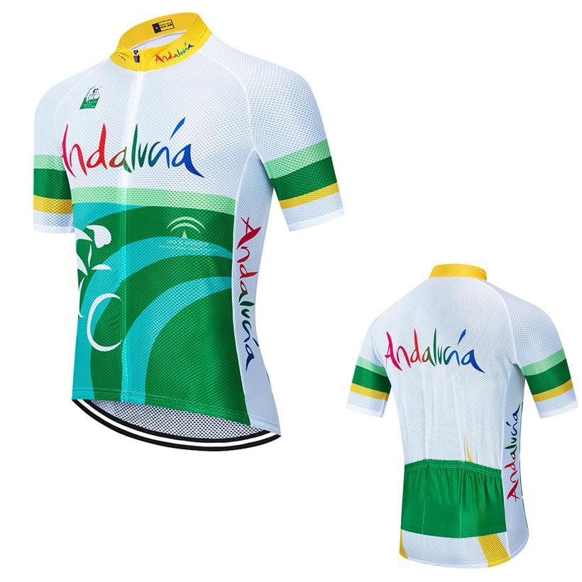 

New Green Andalucia Cycling Jersey Men Women ORBEA RACING Bike Maillot Shorts Set Ropa Ciclismo MTB Summer Bicycle TSHIRT Pants M