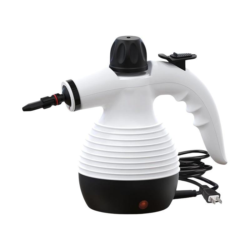 Handlicher Elektrischer Dampfreiniger Steamer Modell 0,9L Tank Mehrzweck Tragbar Haushaltssicherheitsverschluss 9 Zubehörteile 1800W