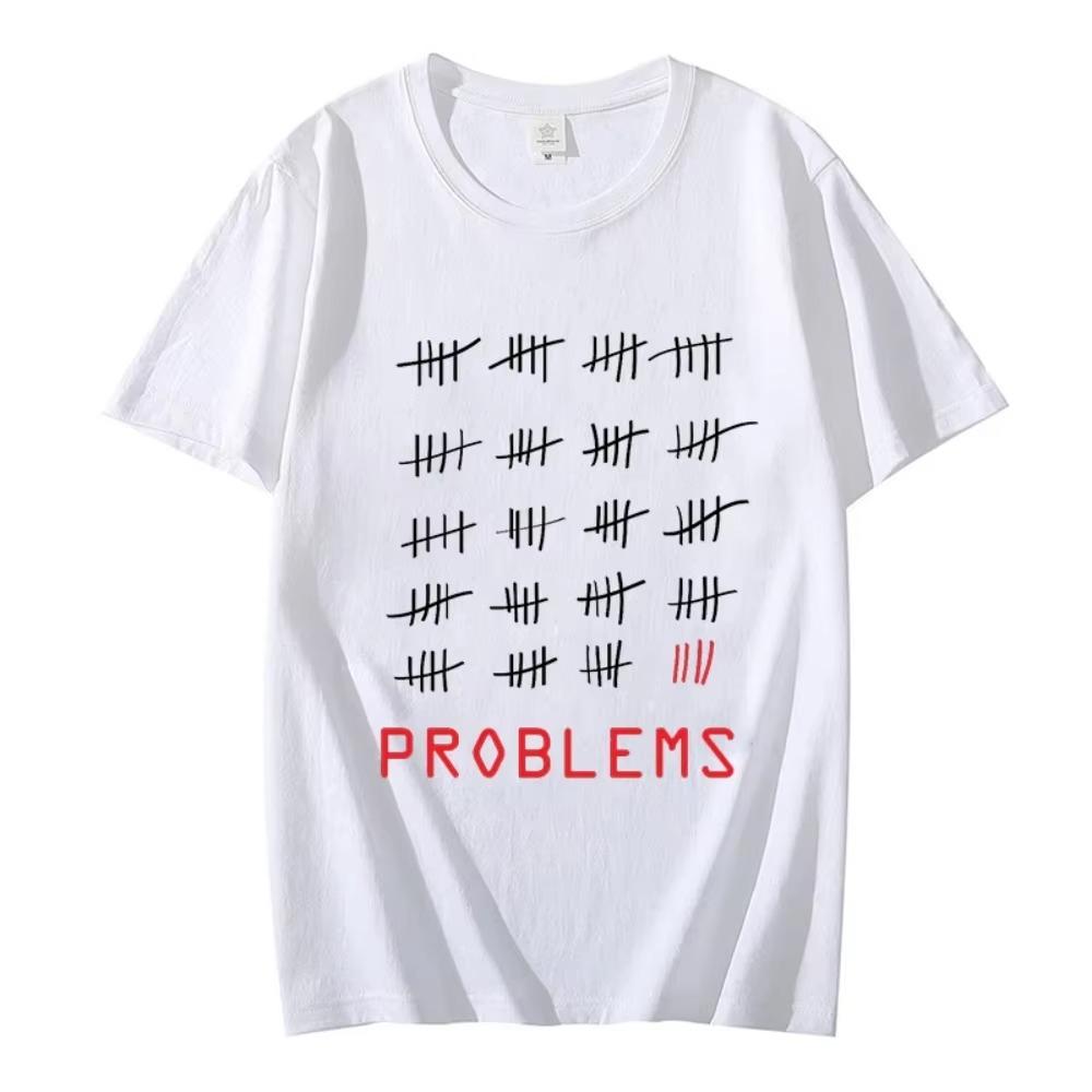 

Летняя удобная дышащая рубашка 99 Problems Черная классическая футболка Мужская уличная повседневная футболка Свободные футболки с короткими рукавами S