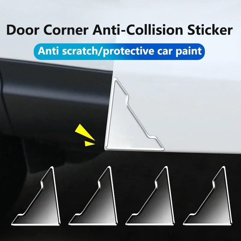 2pcs Car Door Corner Anti-collision Covers Silicone Protector Stickers For Porsche 911 Cayenne 918 Pajun 917 718 Panamera MacanA