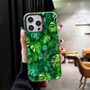 Sommarväxter Grönt Blad Stötsäkert Fodral för iPhone 17 Air 16 16E 15 Pro Max 14 Plus 13 Mini 12 Baksidesfodral Anti-fall Funda