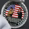 Amerikansk Vietnamveteranmedalj, minnesmynt, guldpläterad och silverpläterad, mynt, julklapp, julklappsstrumpa