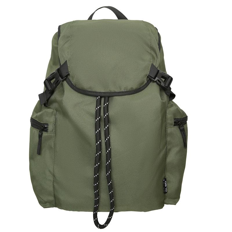 

Студенческая школьная сумка для мужчин, рюкзак на шнурке, унисекс, дорожный рюкзак для отдыха на природе зелёный