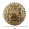 6/10cm Kauspielzeug Geflochtener Ball Meerschweinchen Kaninchen Hamster Kleintier Spiel Haustier Interaktives Kauspielzeug Natürlicher Grasball Lustige Haustierspielzeuge