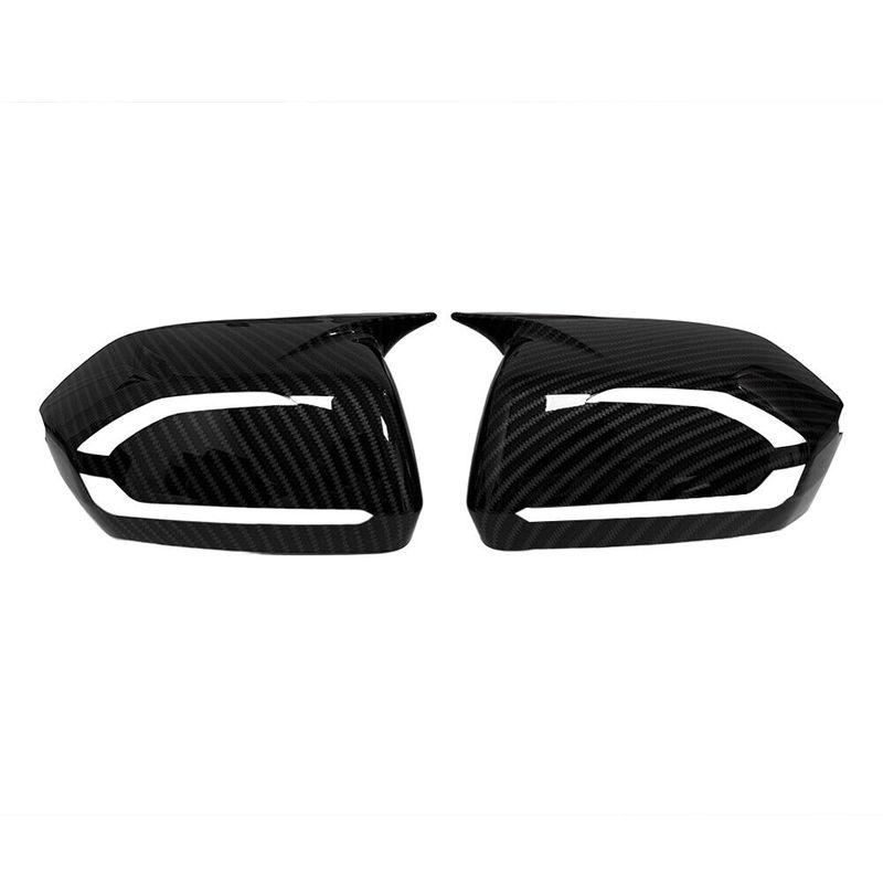 For Hyundai Palisade -2025 Car Sticker Rearview Side Mirror Cover Wing Cap Exterior Door Rear View Case Trim Carbon Look