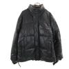 Faux Leather Batting Jacket L Black Men's Used