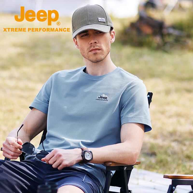 

Jeep Men s Short Sleeve Round Neck Casual T-Shirt J222094504 XL