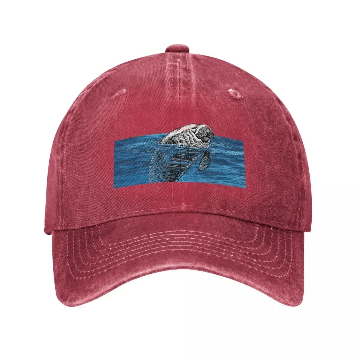 Just a girl who loves manatees - manatees lover quote Baseball Cap Hat Luxury Brand Men s Luxury Women s