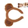 Plush Animal Ears Costume Hair Hoop 1/1Pcs/Set 1116 Halloween Cosplay Bear Ear Hair Hoop Brown Bear Ears Headband