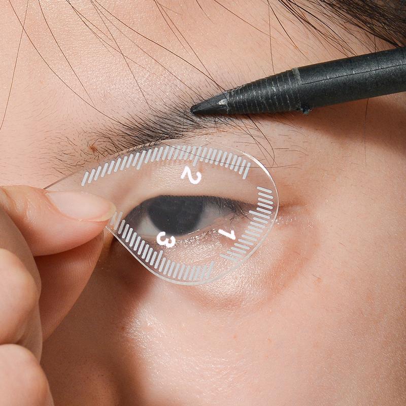 Pravítko pro mapování obočí Tvarovací pravítko na obočí Rychlé kreslení za 1 minutu Designové obočí Snadný nástroj Microblading Permanentní make-up Šablony