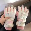2026 Gloves Skiing Waterproof and Warm, Piled and Thickened Cycling Windproof and Cold-proof, Cute Fingers for Men and Women