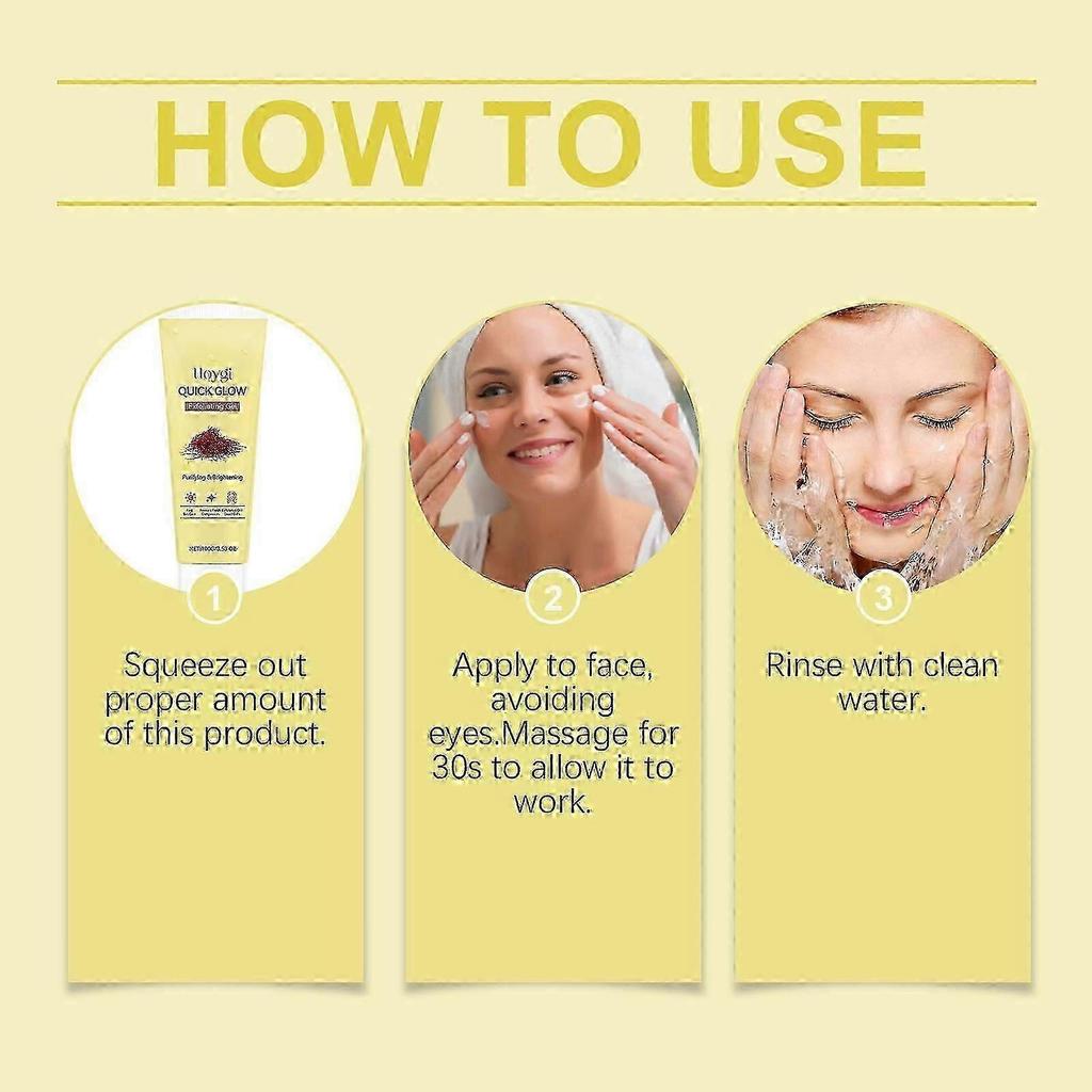 Exfoliating Gel - Gentle Moisturizing, Brightening & Firming Facial Cleanser with Aloe Vera, 100g