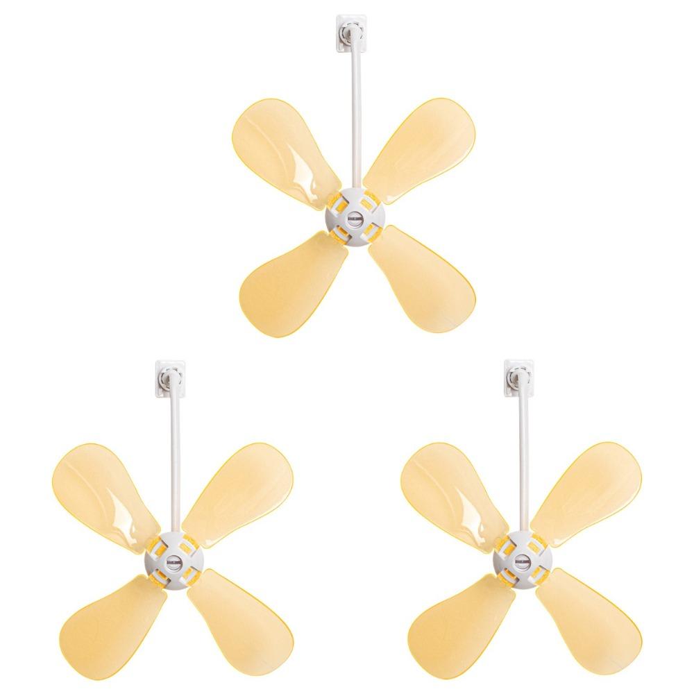 

3Pcs Anti Direct Blowing Conditioning Guide Fan Windmill Shaped Air Conditioner Windshield Library жёлтый