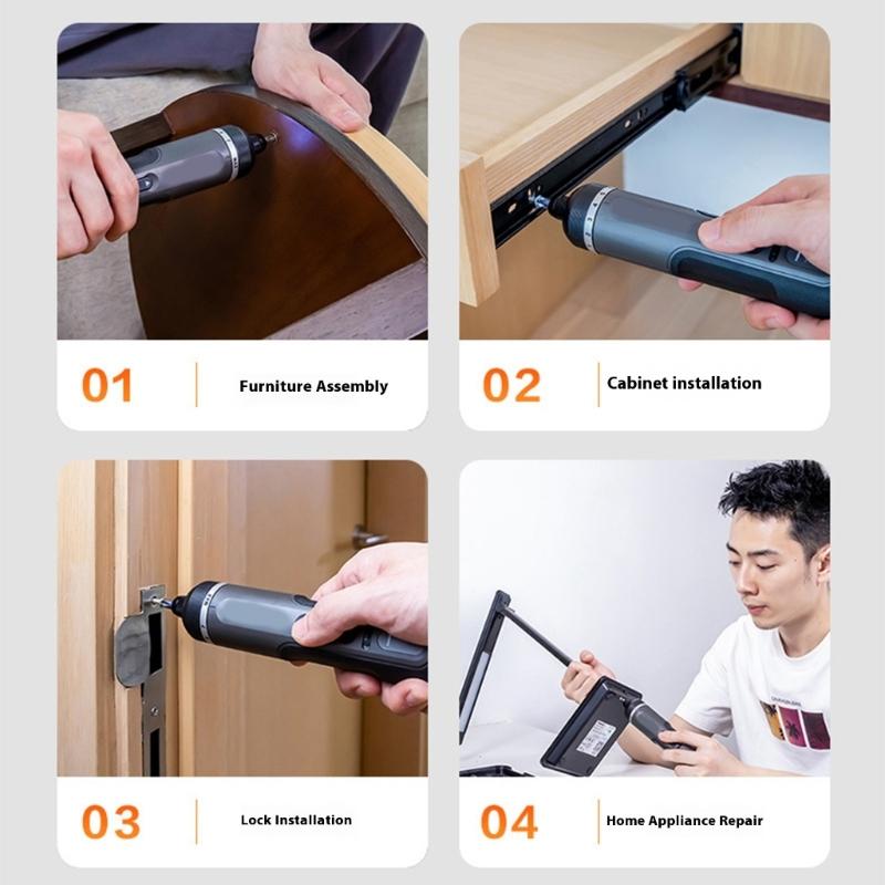 Multifunctional Electric Screwdriver Set 7 Speed Mode Portable Magnetic Charging Tool With Accessories For Various Tasks