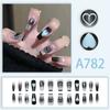 24 teile/schachtel Schnelle Nägel Verschiedene Schmetterling 3D Blumen Einfache Nail art Aufkleber Tragbare DIY Fertige Künstliche Nägel