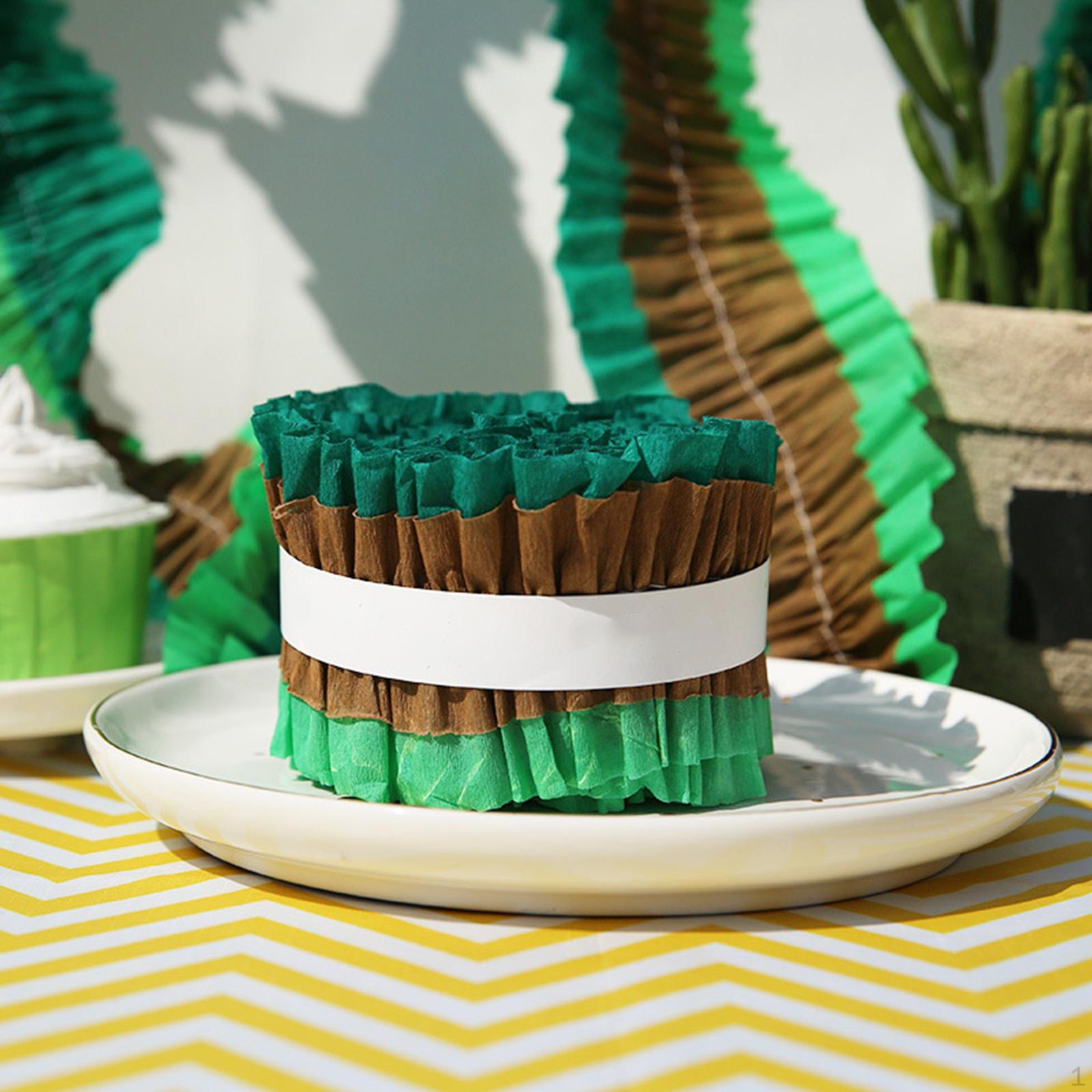 

Набор рулонов крепированной бумаги для поделок и декора своими руками brown green