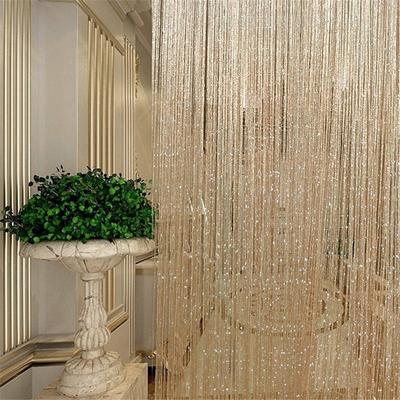 200x95 Cm Luxury Crystal Curtain Flash Line Shiny Tassel String Door Curtain Window Room Divider Home Decoration Cortinas 2020