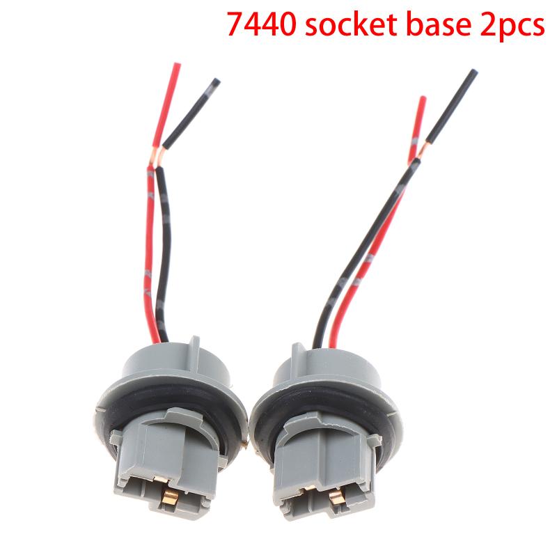 2 Stück T20 7443 W21/5W 7440 W21W Sockeladapter Buchse Stecker Für Auto Bremslicht Rückfahrlicht Blinker Scheinwerfer Licht