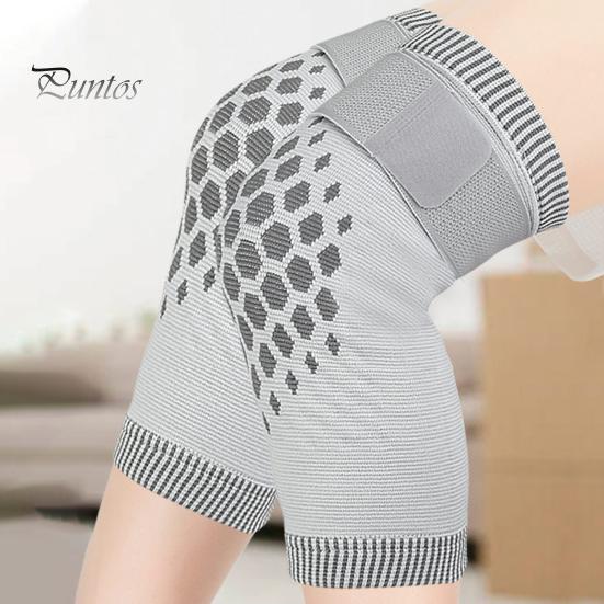Comfortable Knee Braces 1 Pair Compression Sleeves with Fastener Tape Soft Breathable Support Leg Warmers