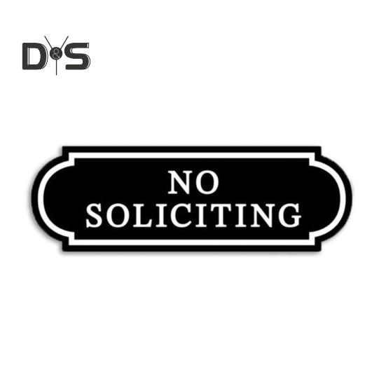 10 szt. Małe tabliczki zakazujące akwizycji Samoprzylepne naklejki Wodoodporne PVC Odporne na blaknięcie Naklejki zakazujące akwizycji