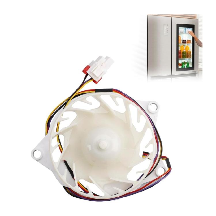 Enduring Evaporator Fan Motor Fridge Repair Part Perfect for Refrigerator Replacement Simple Mounting Plastic Structure