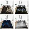 New Style 3D Wolf Printed King Boy Girl Man Queen Soft Single Bedroom Decoration Newly Fashion Home Bedclothes Duvet Cover Set Gift