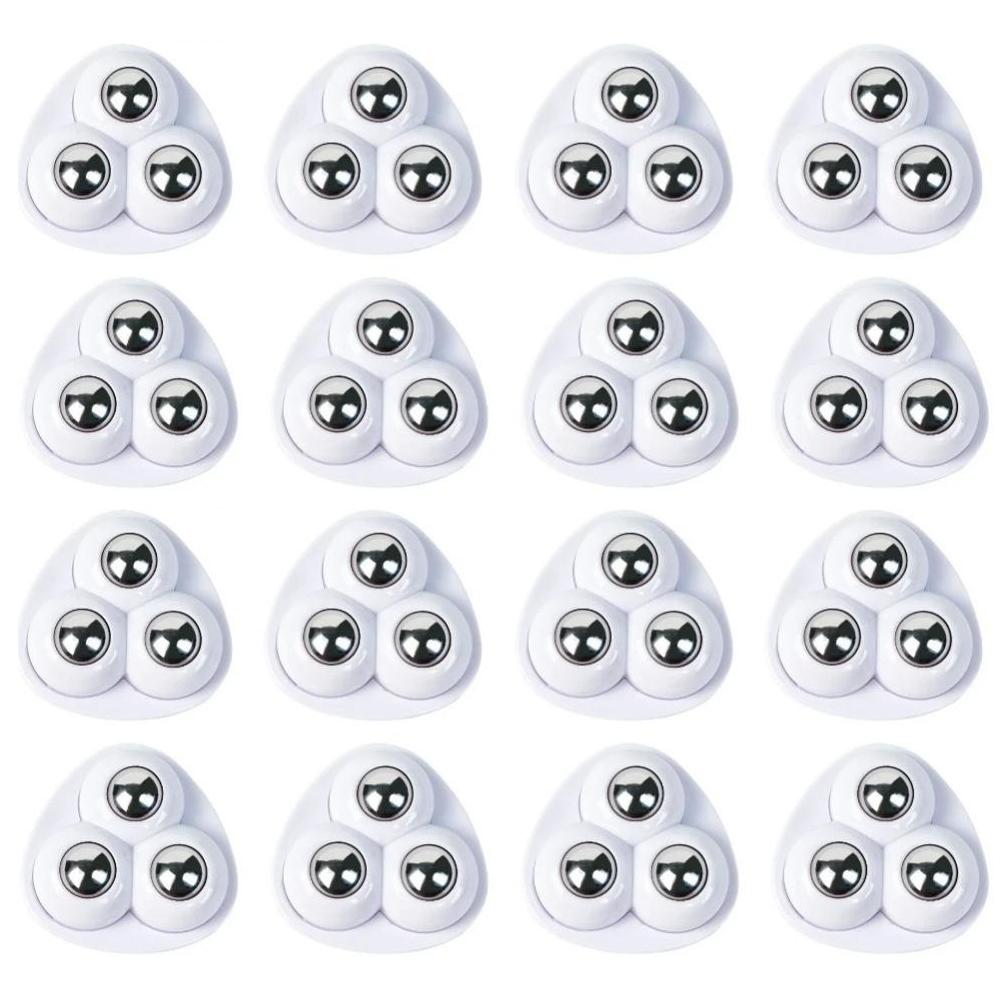 Self Adhesive Caster Mini Swivel Wheels Universal Stainless Steel Wheel 360° Rotation Pulley for Furniture Trash Can Bins